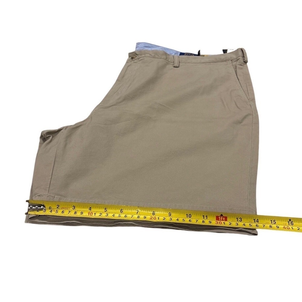Polo Ralph Lauren Stretch Classic Fit Chino Shorts Khaki Tan Mens Size 48B - Picture 8 of 11